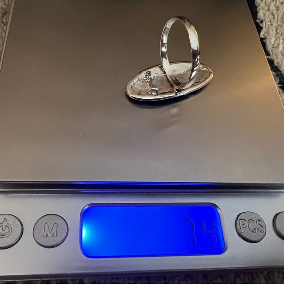 ❤️ Kachina Symbol Native Navajo Style Unisex Sterling Silver SZ 9.75 Ring 1.33”L - Picture 8 of 14